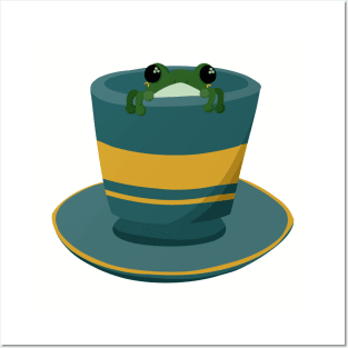 Frog in a Cup Posters and Art